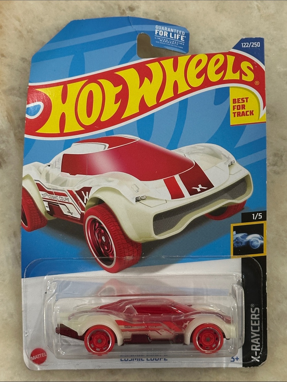 Hot Wheels Red & White X-Raycers Race Car Toy